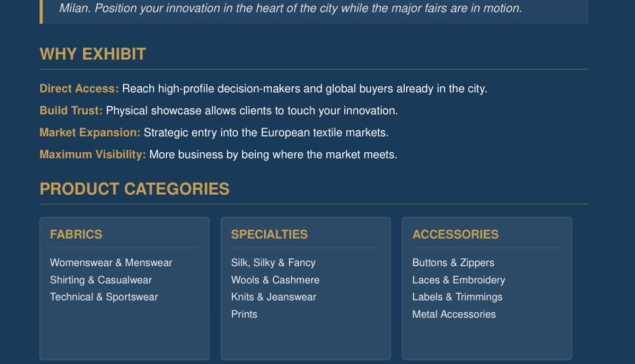 Intertex Milano 2026: India’s Gateway to Global Buyers 
